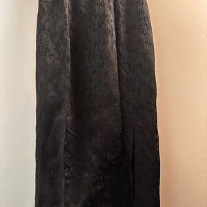 Elegant Black Floral Skirt